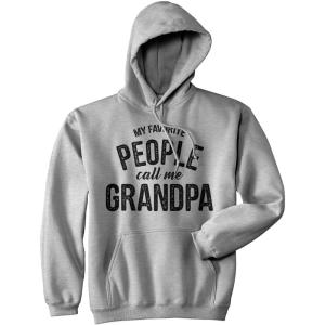 Crazy Dog My Favorite People Call Me Papa Dad Grandma Grandpa Hoodies Funny Family Sweatshirts(Heather Grey – Grandpa)