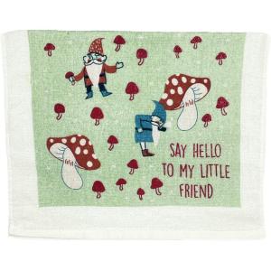 Crazy Dog T-Shirts Choose Your Weapon Funny Barbecue Cooking Utensils Tea Towel(Hello to My Little Friend)