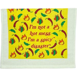 Crazy Dog T-Shirts Choose Your Weapon Funny Barbecue Cooking Utensils Tea Towel(Spicy Disaster)