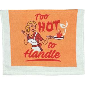 Crazy Dog T-Shirts Choose Your Weapon Funny Barbecue Cooking Utensils Tea Towel(Too Hot to Handle)