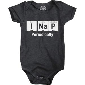 Crazy Dog T-Shirts Creeper I Nap Periodically Baby T Shirt Shower Gift Funny Clothing for Newborn(Black)