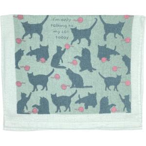 Crazy Dog T-Shirts Easily Distracted by Dogs Funny Puppy Pet Lovers Tea Towel(Talking to My Cat)