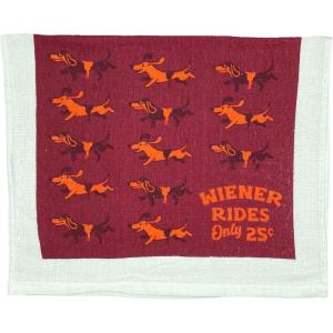 Crazy Dog T-Shirts Easily Distracted by Dogs Funny Puppy Pet Lovers Tea Towel(Wiener Rides)