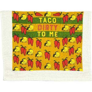 Crazy Dog T-Shirts Fitness Taco Funny Eating Mexican Food Exercise Tea Towel(Taco Dirty to Me)