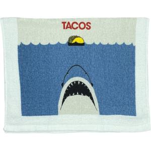 Crazy Dog T-Shirts Fitness Taco Funny Eating Mexican Food Exercise Tea Towel(Tacos Shark)