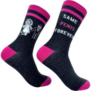 Crazy Dog T-Shirts Funny Wedding Socks for Women Gifts for Bachelorette Parties and Marriages(Same Penis)