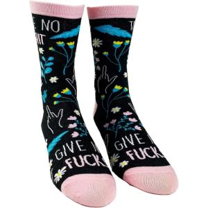 Crazy Dog T-Shirts Funny Womens Socks with Sarcastic Sayings and Cool Designs for Girls(Take No)