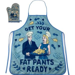 Crazy Dog T-Shirts Get Your Fat Pants Ready Funny Thanksgiving Dinner Graphic Kitchen Accessories