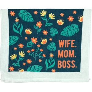 Crazy Dog T-Shirts Mama Bear Funny Cute Tough Best Mom Tea Towel(Wife Mom Boss)
