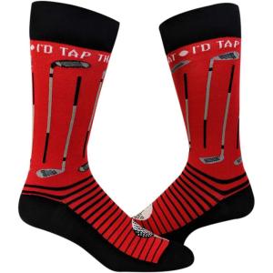 Crazy Dog T-Shirts Mens Id Tap That Socks Funny Golf Golfing Gift Novelty Sarcastic Saying for Golfer Cool Colorful Sock(Id Tap That)