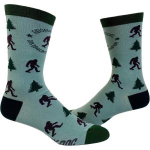 Crazy Dog T-Shirts Mens Sarcastic Socks Funny Crew Footwear for Adults(Distancing Champ)