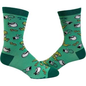 Crazy Dog T-Shirts Womens Cute Mismatched Socks With Funny Cute Graphics For Ladies(Green)