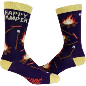 Crazy Dog T-Shirts Womens Cute Mismatched Socks With Funny Cute Graphics For Ladies(Purple)