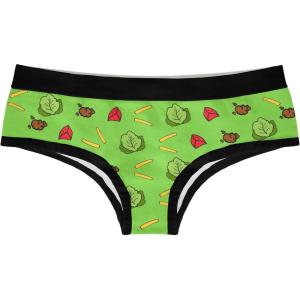 Crazy Dog T-Shirts Womens Fitness Tacos Panties Funny Bikini Brief Hilarious Saying Gym Graphic Underwear(Green)