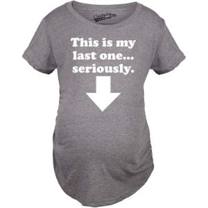 Funny Maternity T Shirts for Pregnant Women with Sarcastic Sayings Hilarious Womens Shirts for Pregnancy(Dark Heather Grey – Last One)