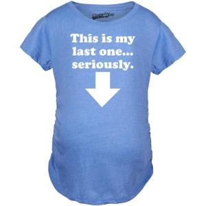 Funny Maternity T Shirts for Pregnant Women with Sarcastic Sayings Hilarious Womens Shirts for Pregnancy(Heather Light Blue – Last One)