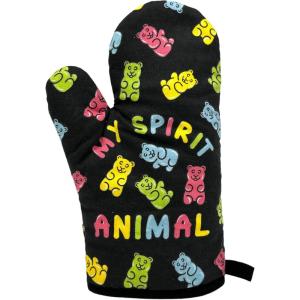 Funny Taco Oven Mitt – Introverted but Willing to Discuss Tacos Design – Durable Cotton Blend with Heat Protection – Novelty Mexican Food Kitchen Glove for Cooking and Taco Lovers(Spirit Animal)