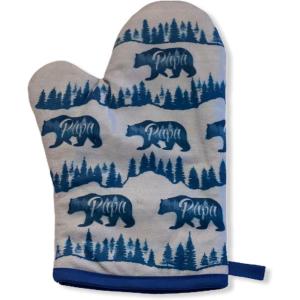 Funny Taco Oven Mitt – Introverted but Willing to Discuss Tacos Design – Durable Cotton Blend with Heat Protection – Novelty Mexican Food Kitchen Glove for Cooking and Taco Lovers(Papa Bear)