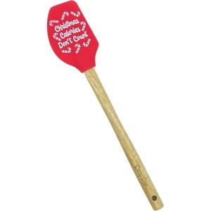 Holiday Spatulas Funny Cute Thanksgiving Xmas Season Cooking Utensils Funny Silicone Scraper Spatula Christmas Cool Food Novelty Spatulas for Baking Christmas(Christmas Calories)