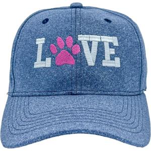 Love Paw Hat Funny Cute Pet Puppy Dog Animal Lover Novelty Cap Funny Hats Cool Dog Novelty Caps for Men Blue – Standard(Blue – Love)