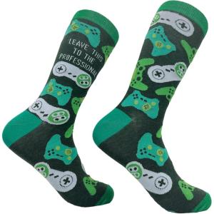 Mens Gamer Socks Funny Footware for Video Game Players(Professional)