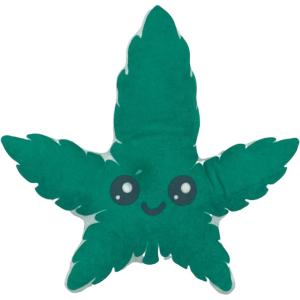 UFO and Aliens Dog Toy Funny Flying Saucer Stuffed Chew Toy with Hidden Treat Holes and Removable Aliens – Rip and Reveal Interactive Chew(Leaf)