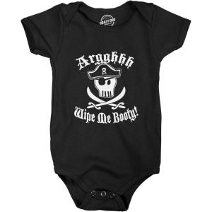 Wipe Me Booty Aaaargh Romper Funny Pirate Sword Baby Creeper Bodysuit