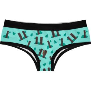 Womens Hide and Seek Champion Panties Funny Bikini Brief Cute BigFoot Graphic Underwear(Multi)