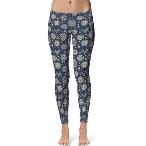 Womens Moon Leggings Cute Hippe Astrology New Age Yoga Pants for Ladies Funny Yoga Pants Funny Space Novelty Leggings for Women Moon L