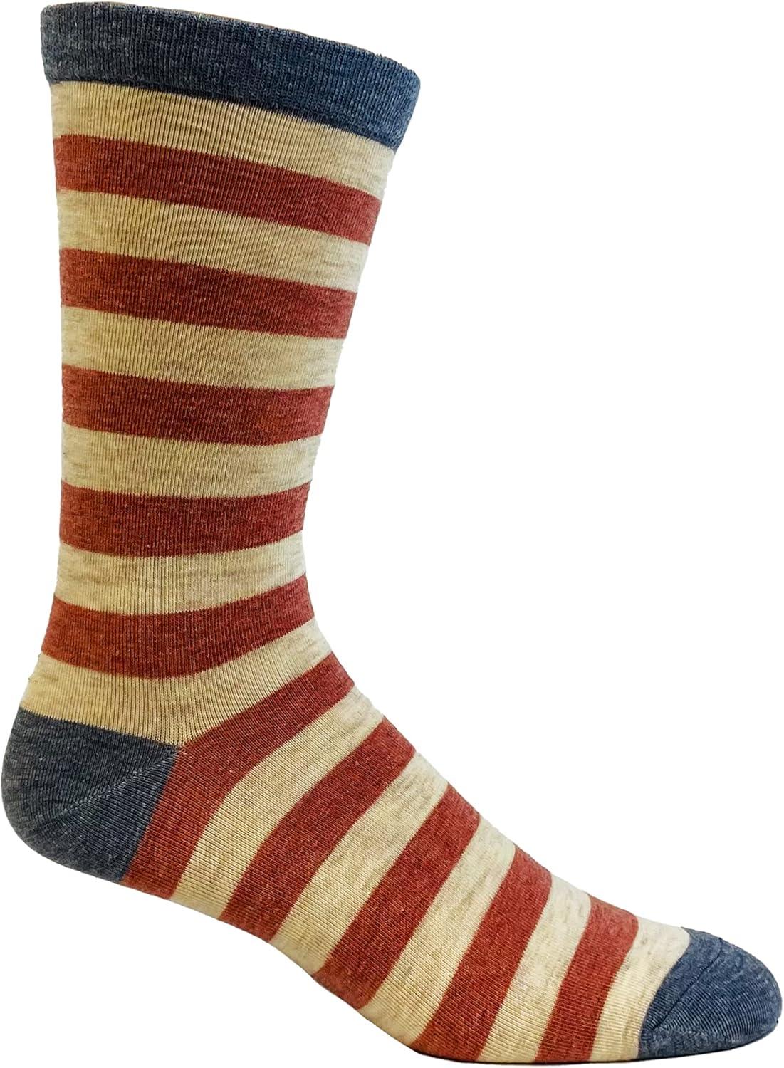 imageCrazy Dog TShirts Mens Stars And Stripes Socks America Usa Sock Cute Patriotic Footwear with Fun Colorful Pattern