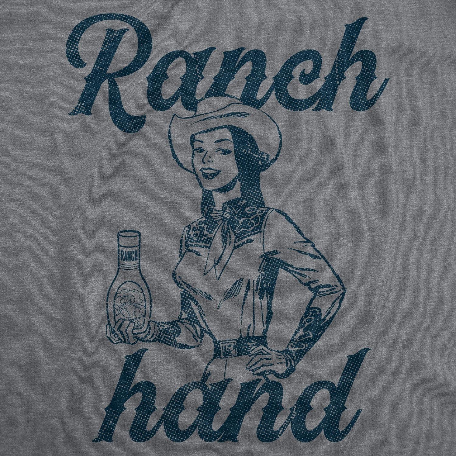 imageFunny T Shirts for Men Food Joke Tees for Guys with Funny Sayings Sarcastic Graphic T ShirtsDark Heather Grey Ranch Hand