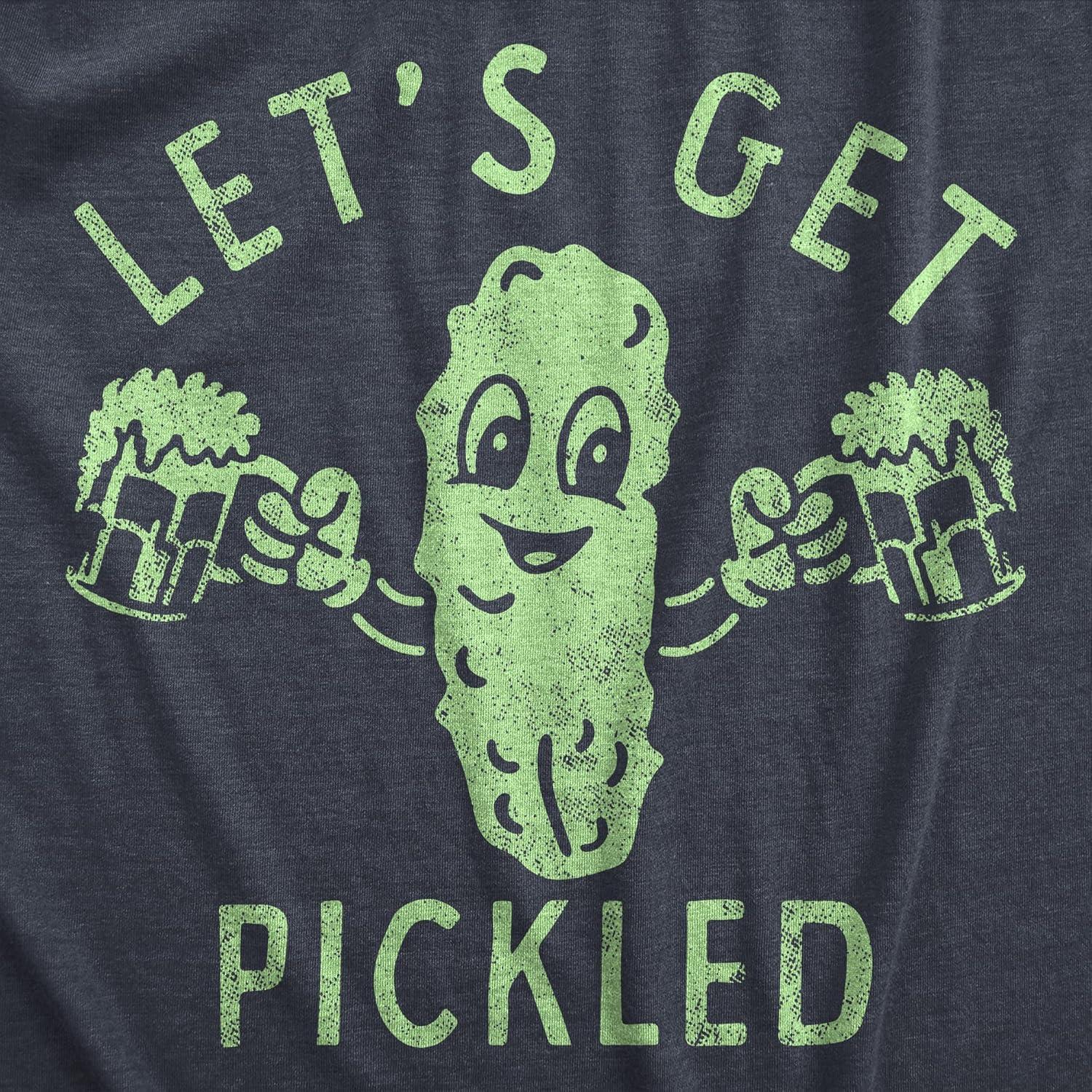 imageFunny T Shirts for Men Food Joke Tees for Guys with Funny Sayings Sarcastic Graphic T ShirtsHeather Navy Pickled