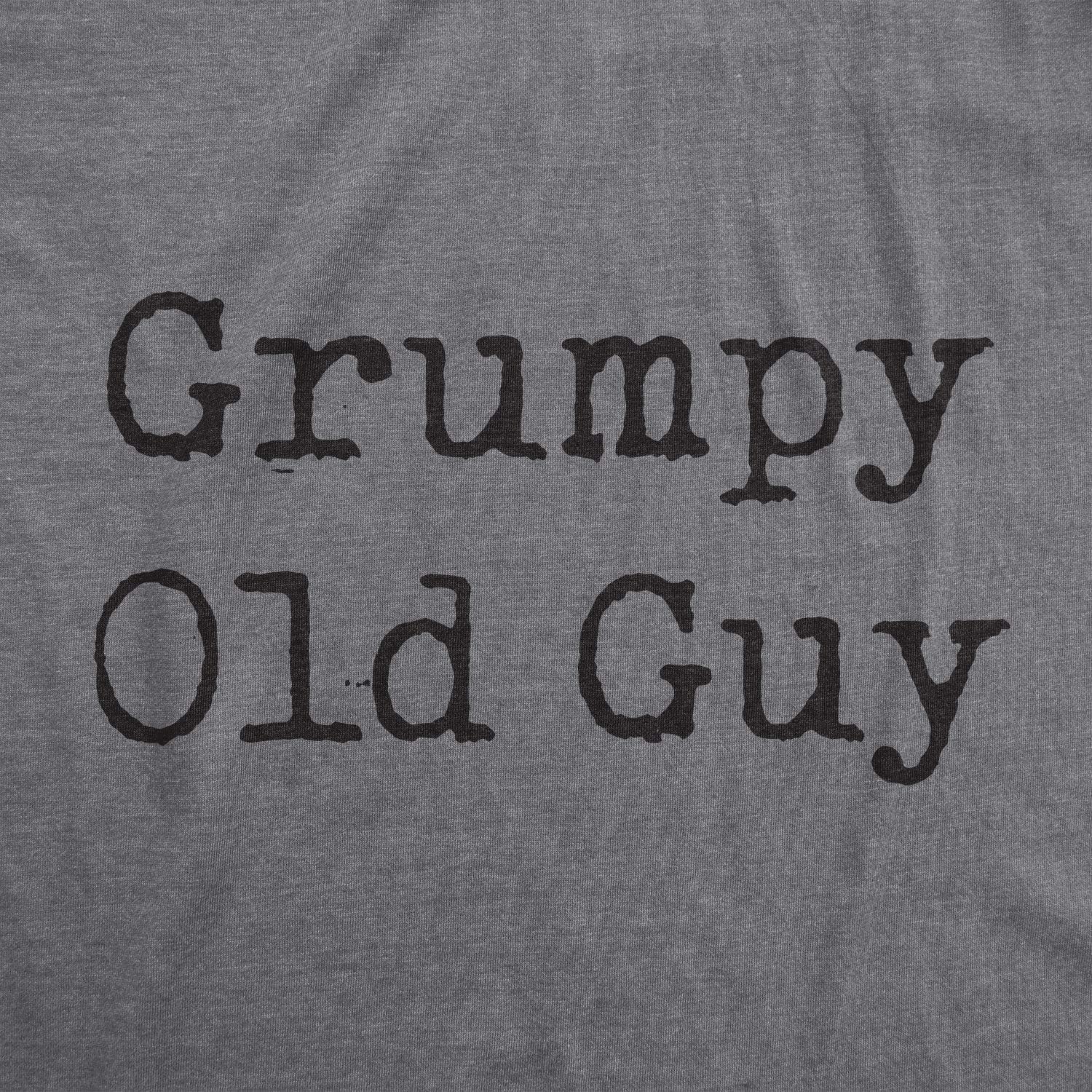 imageMens Grumpy Old Guy T Shirt Funny Sarcastic Fathers Day TeeDark Heather Grey