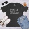 Crazy Dog Mens Funcle Definition T Shirt Funny Uncle Shirt Graphic Tee(Heather Navy)