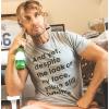 Crazy Dog Mens T Shirts Funny Sarcastic Humor Adult Joke Tees for Guys(Dark Heather Grey – Still Talking)
