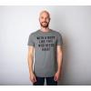 Crazy Dog Mens with A Body Like This Who Needs Hair T Shirt Funny Balding Dad BOD Tee(Dark Heather Grey)