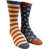 Crazy Dog T-Shirts Mens Stars And Stripes Socks America Usa Sock Cute Patriotic Footwear with Fun Colorful Pattern