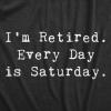 Funny Retirement T Shirts for Men – Sarcastic Tees for Retirement Party, Seniors, and Retired Guys(Heather Black – Everyday Saturday)