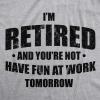 Funny Retirement T Shirts for Men – Sarcastic Tees for Retirement Party, Seniors, and Retired Guys(Light Heather Grey – You’re Not)