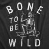 Funny Skeleton T Shirts Hilarious Mens Halloween Tees with Vampires and Bones for Guys(Heather Black – Bone to Be Wild)