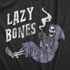 Funny Skeleton T Shirts Hilarious Mens Halloween Tees with Vampires and Bones for Guys(Heather Black – Lazy Bones)