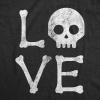 Funny Skeleton T Shirts Hilarious Mens Halloween Tees with Vampires and Bones for Guys(Heather Black – Love Skull)