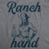 Funny T Shirts for Men Food Joke Tees for Guys with Funny Sayings Sarcastic Graphic T Shirts(Dark Heather Grey – Ranch Hand)