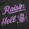 Funny T Shirts for Men Food Joke Tees for Guys with Funny Sayings Sarcastic Graphic T Shirts(Heather Black – Raisin Hell)