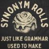 Funny T Shirts for Men Food Joke Tees for Guys with Funny Sayings Sarcastic Graphic T Shirts(Heather Black – Synonym Rolls)