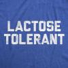 Funny T Shirts for Men Food Joke Tees for Guys with Funny Sayings Sarcastic Graphic T Shirts(Heather Royal – Lactose Tolerant)