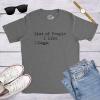 Mens List of People I Like Dog T Shirt Funny Sarcastic Animal Lover Cool Novelty(Dark Heather Grey)