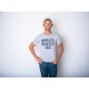 Mens Okayest Dad T Shirt Funny Sarcastic Novelty Gift for Husband Fathers Day(Red)