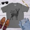 Mens Trophy Husband T Shirt Funny Hunting Buck Deer Fathers Day Tee(Dark Heather Grey)