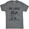Crazy Dog Mens T Shirts Funny Sarcastic Humor Adult Joke Tees for Guys(Dark Heather Grey – Nobody Gives)